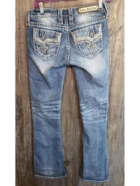 Rock Revival "Hyero" Boot Cut Women's Denim Jeans Sz 27 (28x31) western {NWOT}